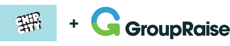 Chip City Cookies logo and GroupRaise logo
