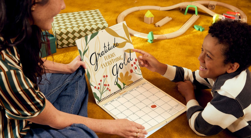 People enjoying calendars