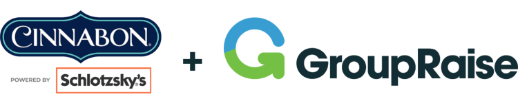 Schlotzsky's logo and GroupRaise logo
