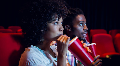 People enjoying movie bundles